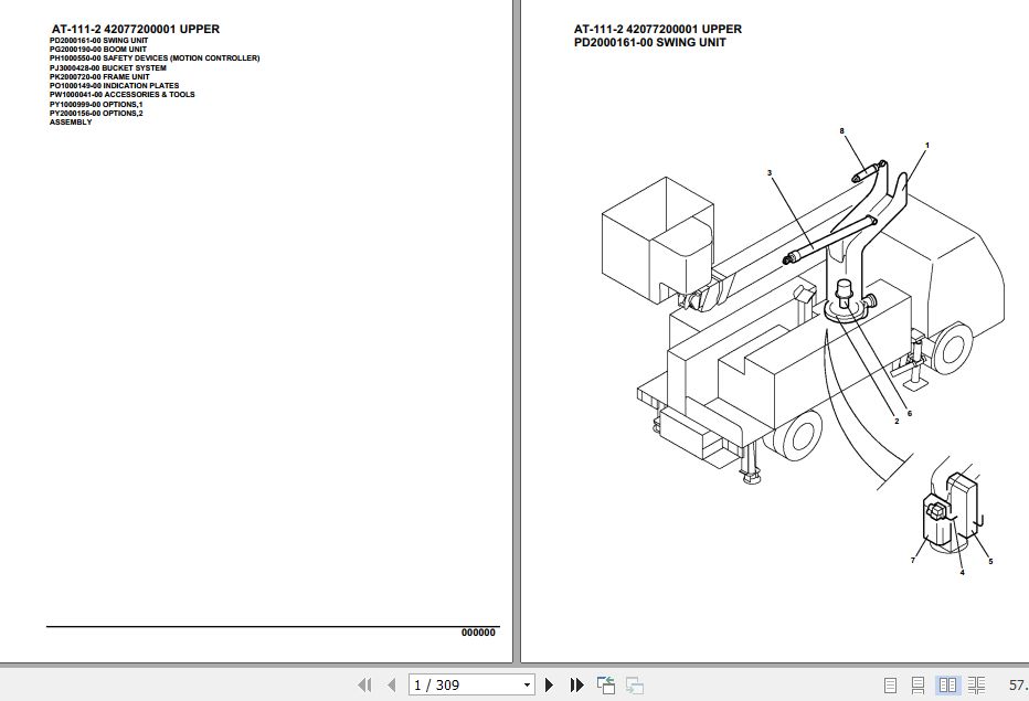 Tadano Crane AT 111 2 Parts Catalog 1
