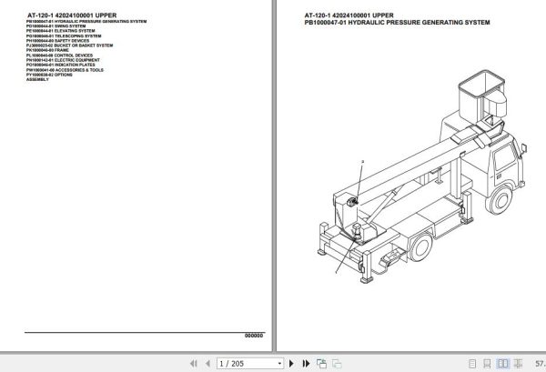 Tadano Crane AT 120 1 Parts Catalog 1