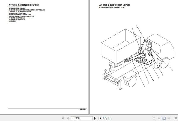 Tadano Crane AT 120S 2 Parts Catalog 1