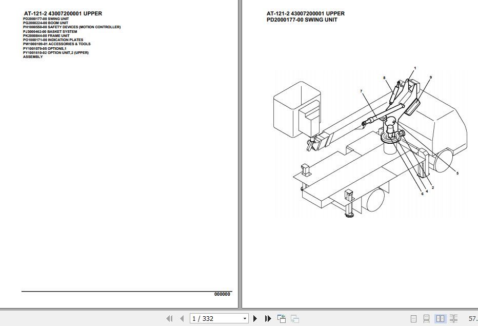 Tadano Crane AT 121 2 Parts Catalog 1