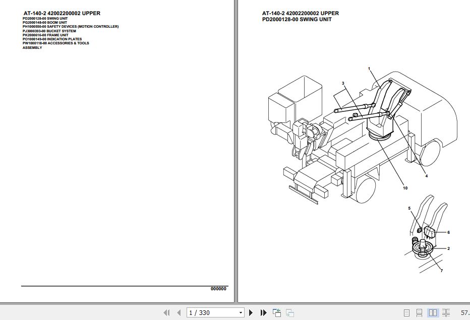 Tadano Crane AT 140 2 Parts Catalog 1