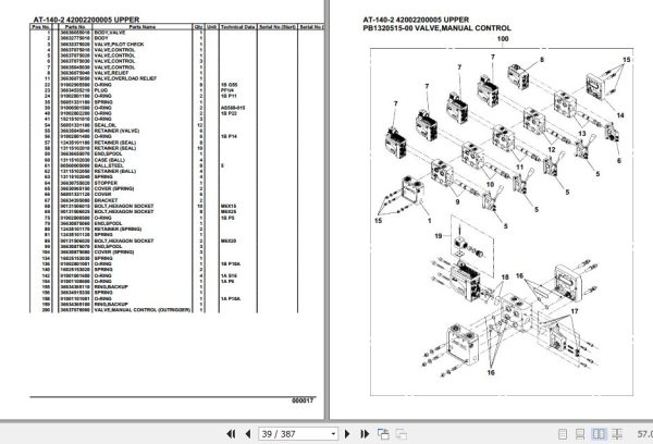 Tadano Crane AT 140 2 Parts Catalog 2