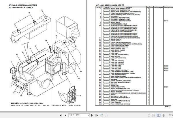 Tadano Crane AT 146 2 Parts Catalog 2