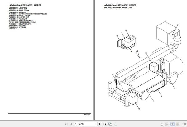 Tadano Crane AT 146 2A Parts Catalog 1