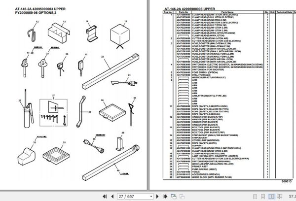 Tadano Crane AT 146 2A Parts Catalog 2