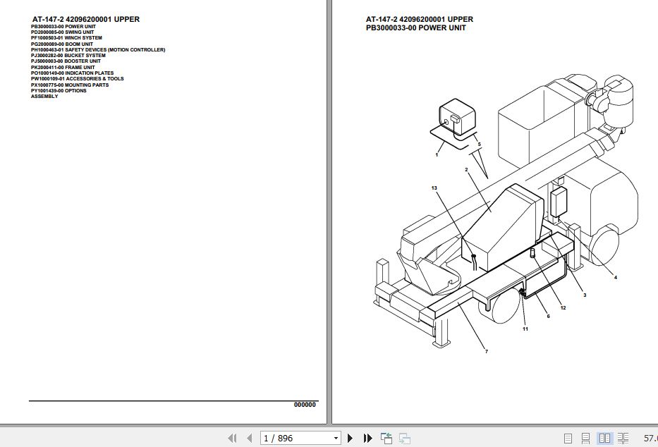 Tadano Crane AT 147 2 Parts Catalog 1