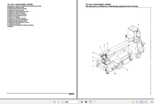 Tadano Crane AT 150 1 Parts Catalog 1
