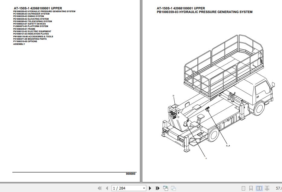 Tadano Crane AT 150S 1 Parts Catalog 1