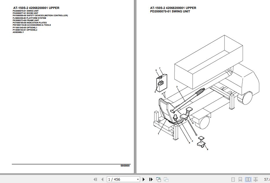 Tadano Crane AT 150S 2 Parts Catalog 1