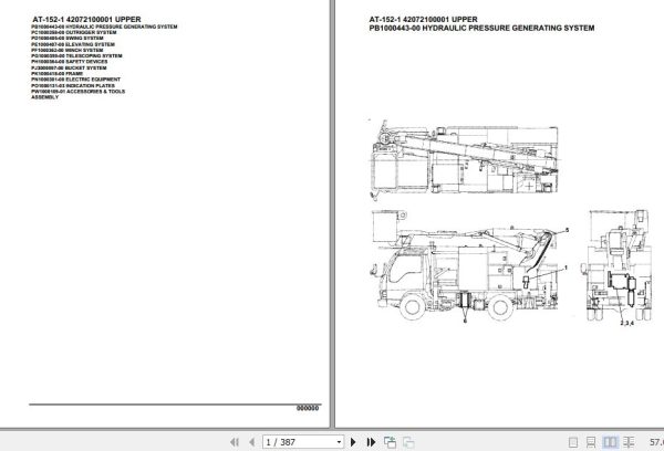 Tadano Crane AT 152 1 Parts Catalog 1