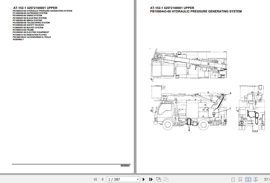 Tadano Crane AT 152 1 Parts Catalog 1