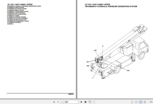 Tadano Crane AT 155 1 Parts Catalog 1
