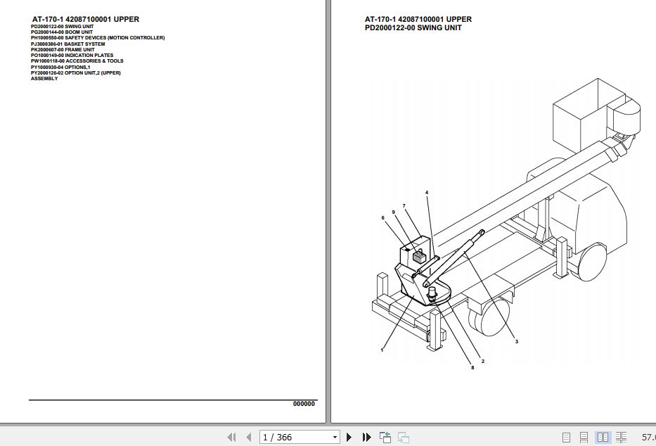 Tadano Crane AT 170 1 Parts Catalog 1