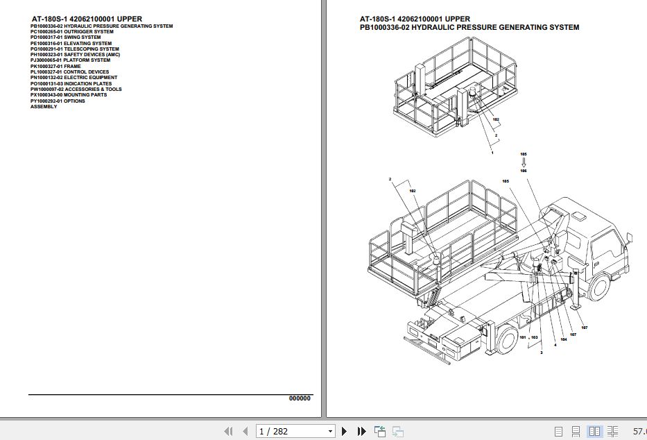 Tadano Crane AT 180S 1 Parts Catalog 1