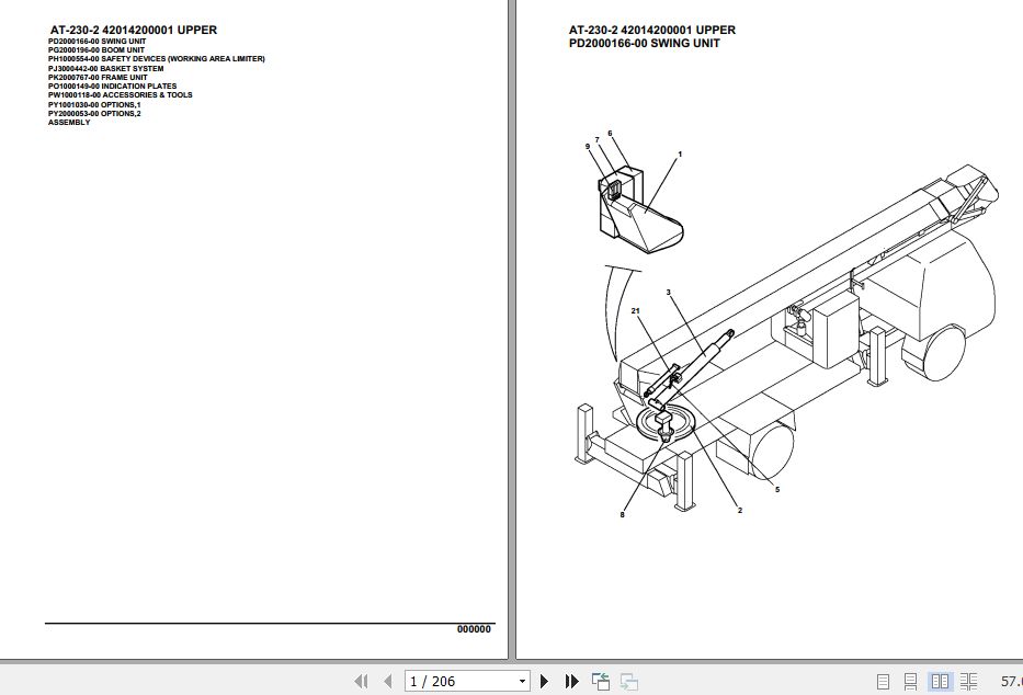 Tadano Crane AT 230 2 Parts Catalog 1
