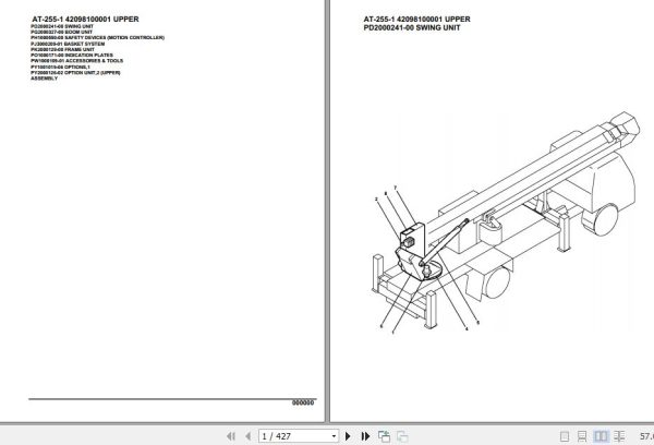 Tadano Crane AT 255 1 Parts Catalog 1