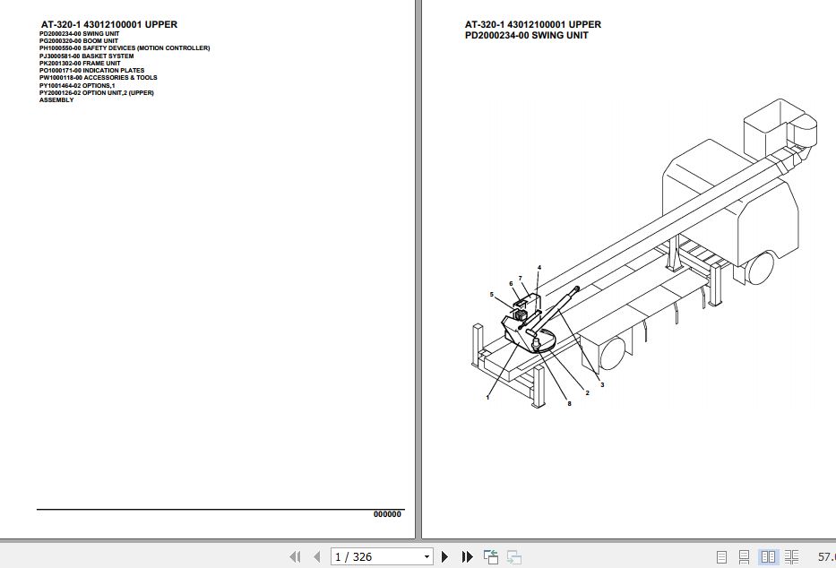 Tadano Crane AT 320 1 Parts Catalog 1