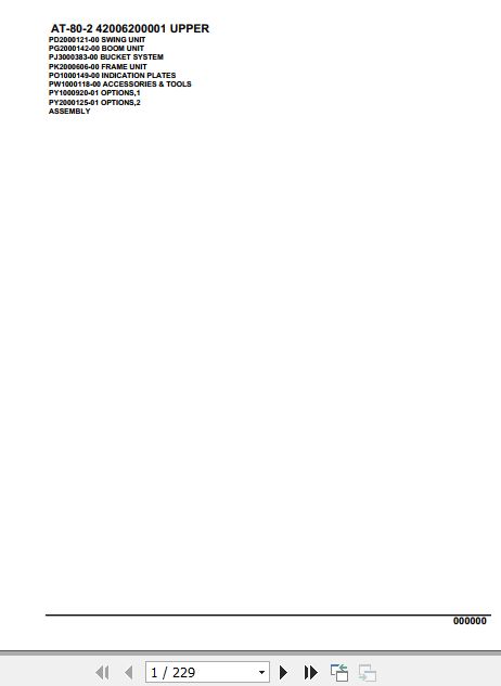 Tadano Crane AT 80 2 Parts Catalog 1