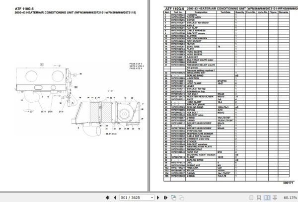 Tadano Crane ATF 110G 5 2072101 2072499 Parts Catalog 2
