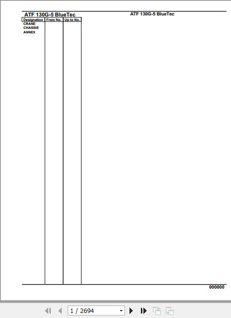 Tadano Crane ATF 130G 5 BlueTec Parts Catalog 1