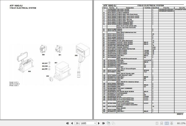 Tadano Crane ATF 160G 5J Parts Catalog 2