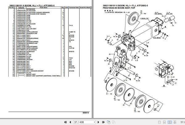Tadano Crane ATF 200N 5.1 Parts Catalog 2