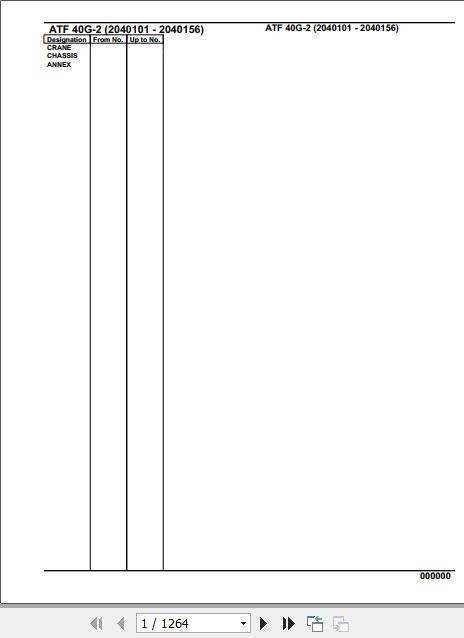 Tadano Crane ATF 40G 2 2040101 2040156 Parts Catalog 1