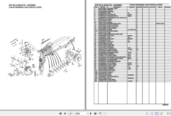 Tadano Crane ATF 80 4 2043135 2043999 Parts Catalog 2
