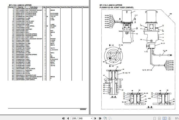 Tadano Crane BT 110 1 00010 Upper Parts Catalog 2