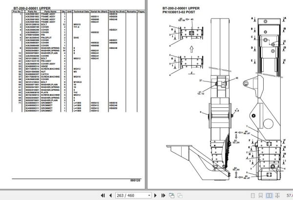 Tadano Crane BT 200 2 00001 Upper Parts Catalog 2