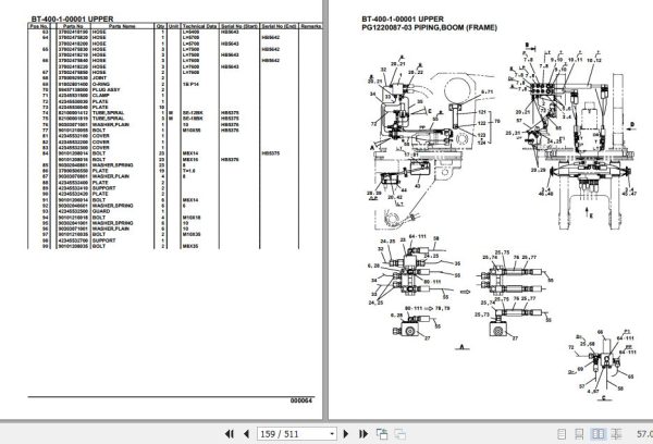 Tadano Crane BT 400 1 00001 Upper Parts Catalog 2