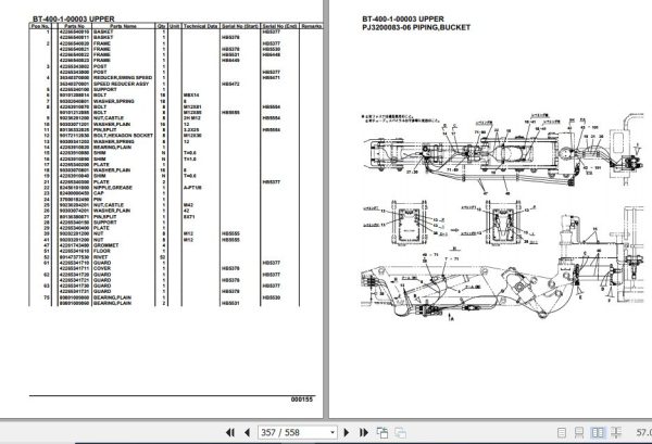 Tadano Crane BT 400 1 00003 Upper Parts Catalog 2