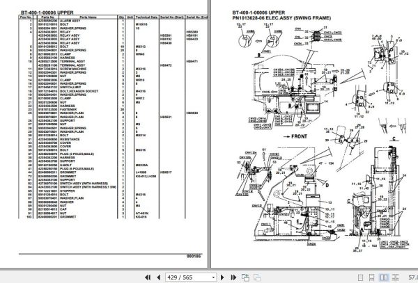 Tadano Crane BT 400 1 00006 Upper Parts Catalog 2