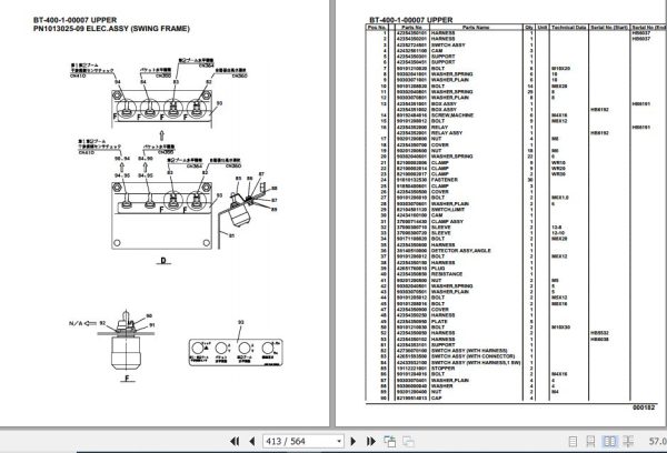 Tadano Crane BT 400 1 00007 Upper Parts Catalog 2