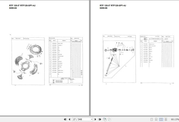 Tadano Crane Carrier RTF120 5 RTF120 5 P1 4J Parts Catalog 2