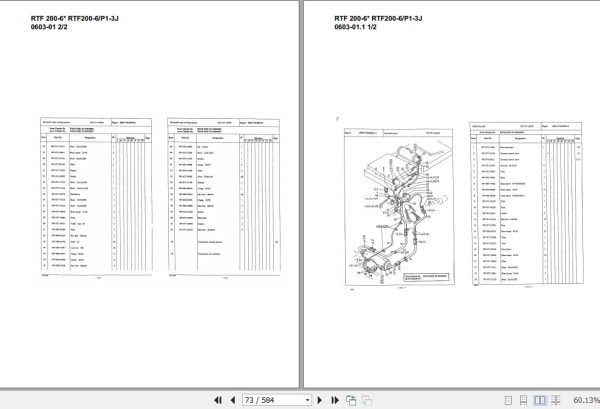 Tadano Crane Carrier RTF200 6 RTF200 6 P1 3J Parts Catalog 2