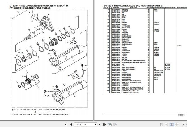 Tadano Crane DT 620 1 41600 Lower Isuzu SKG NKR85YN EN5AHY M Parts Catalog 2