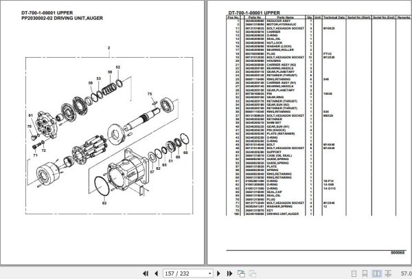 Tadano Crane DT 700 1 00001 Upper Parts Catalog 2