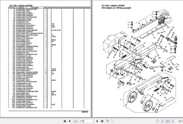 Tadano Crane DT 700 1 00002 Upper Parts Catalog 2