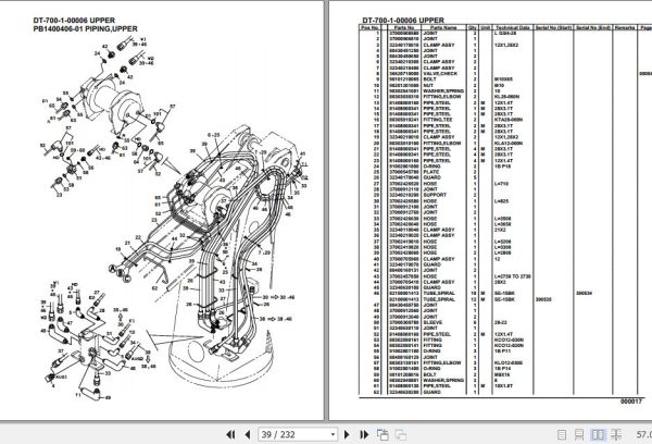 Tadano Crane DT 700 1 00006 Upper Parts Catalog 2