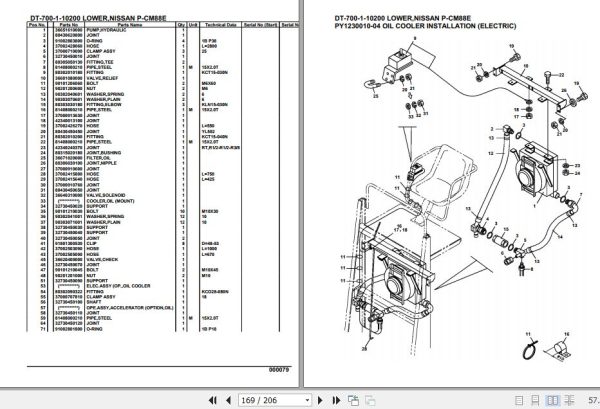 Tadano Crane DT 700 1 10200 Lower Nissan P CM88E Parts Catalog 2