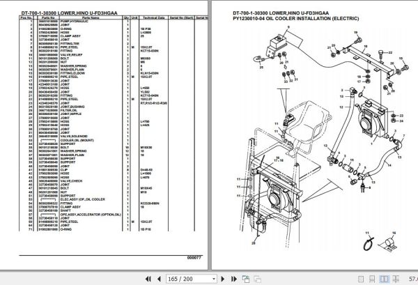 Tadano Crane DT 700 1 30300 Lower Hino U FD3HGAA Parts Catalog 2