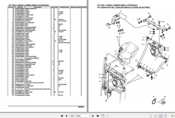 Tadano Crane DT 700 1 30400 Lower Hino U FX3HGAA Parts Catalog 2