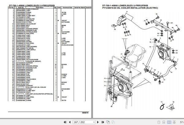 Tadano Crane DT 700 1 40800 Lower Isuzu U FRR32FBXB Parts Catalog 2