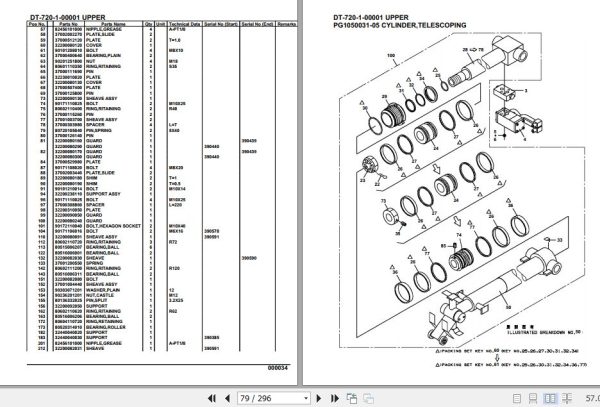Tadano Crane DT 720 1 00001 Upper Parts Catalog 2