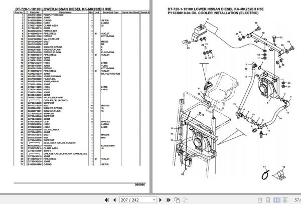 Tadano Crane DT 720 1 10100 Lower Nissan Diesel KK MK252EH H5E Parts Catalog 2
