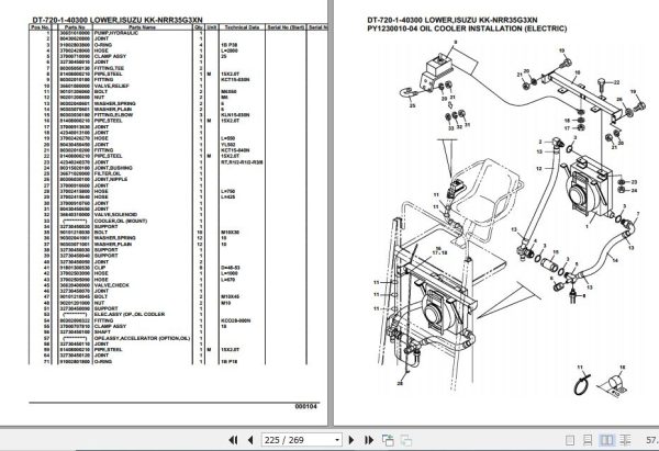 Tadano Crane DT 720 1 40300 Lower Isuzu KK NRR35G3XN Parts Catalog 2