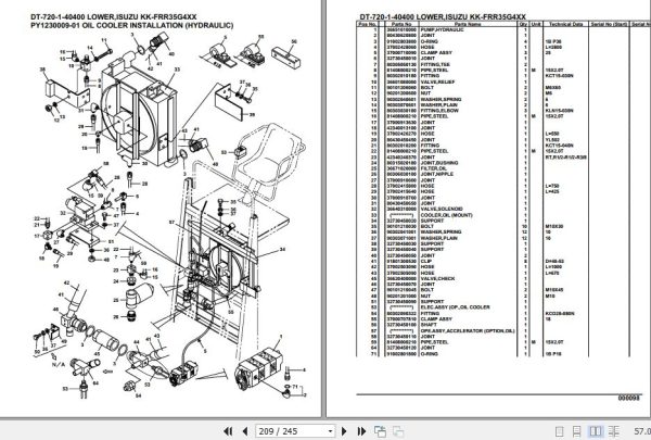 Tadano Crane DT 720 1 40400 Lower Isuzu KK FRR35G4XX Parts Catalog 2