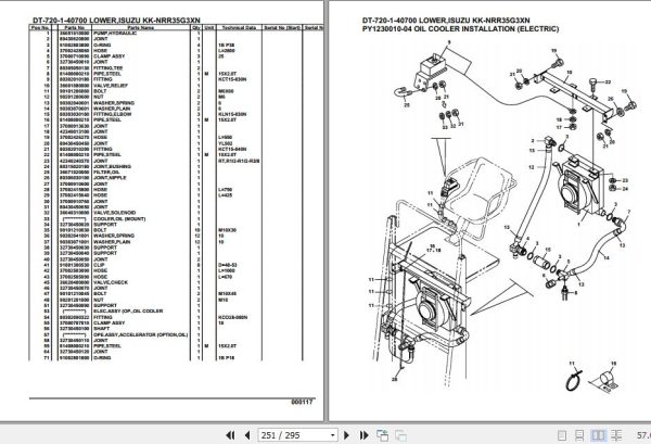 Tadano Crane DT 720 1 40700 Lower Isuzu KK NRR35G3XN Parts Catalog 2