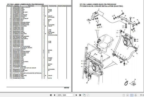 Tadano Crane DT 720 1 40800 Lower Isuzu PB FRR35G3XX Parts Catalog 2